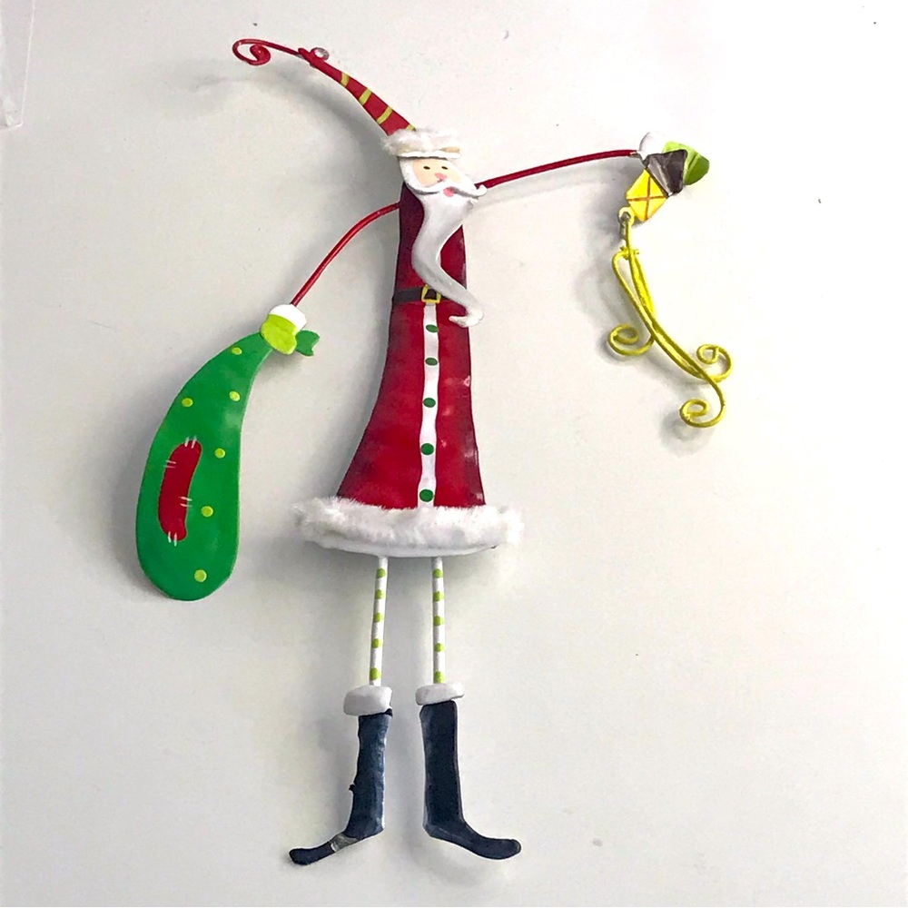 Metal Santa Claus Christmas Ornament